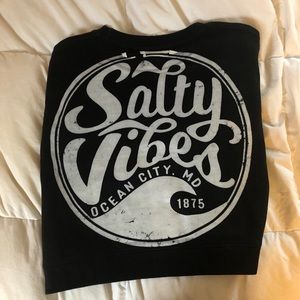 Salty vibes cropped t-shirt
